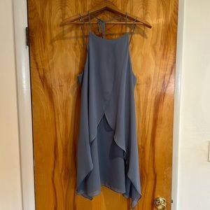 BCBGeneration vintage blue shiffon cocktail dress